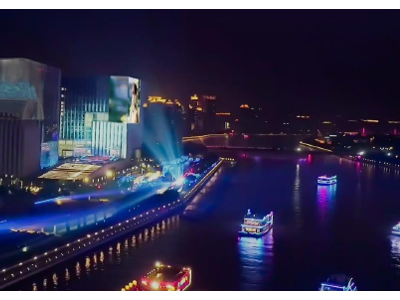 廣州國際媒體港西港樓體LED電子屏廣告