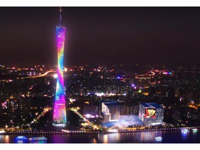 廣州國際媒體港西港樓體LED電子屏廣告