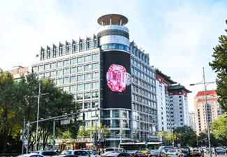“鉆石之王”海瑞溫斯頓亮相北京戶外LED廣告媒體