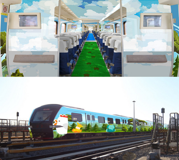 北京地鐵內(nèi)外包車廣告案例