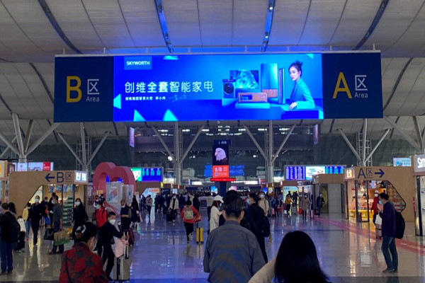 深圳北站廣告案例圖